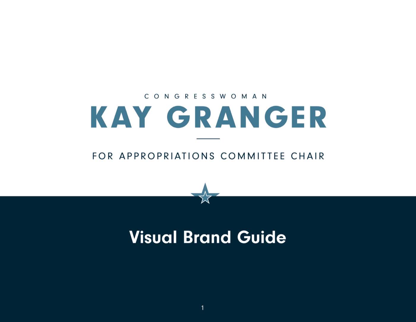 Kay Granger visual brand guide