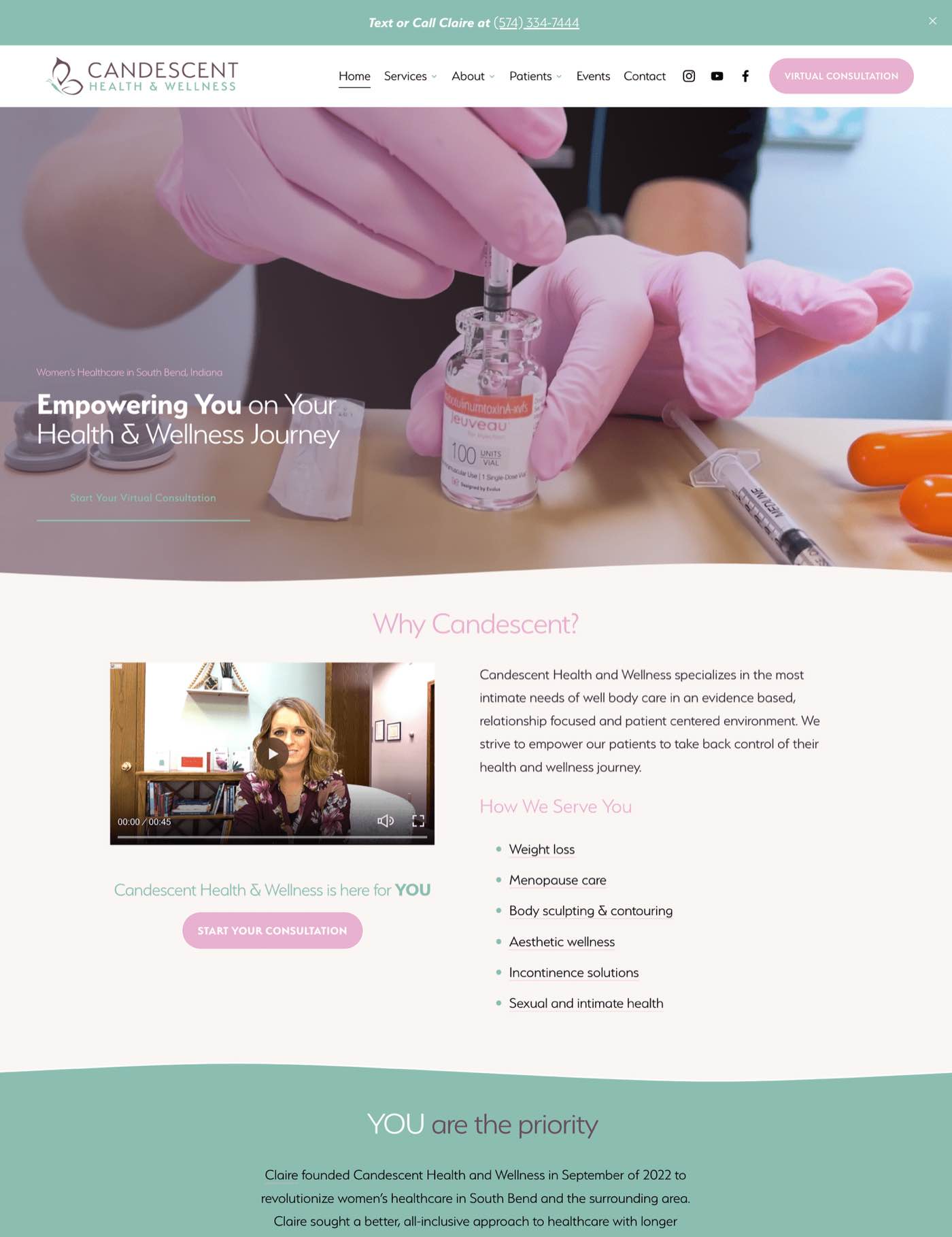 Candescent Health & Wellness website