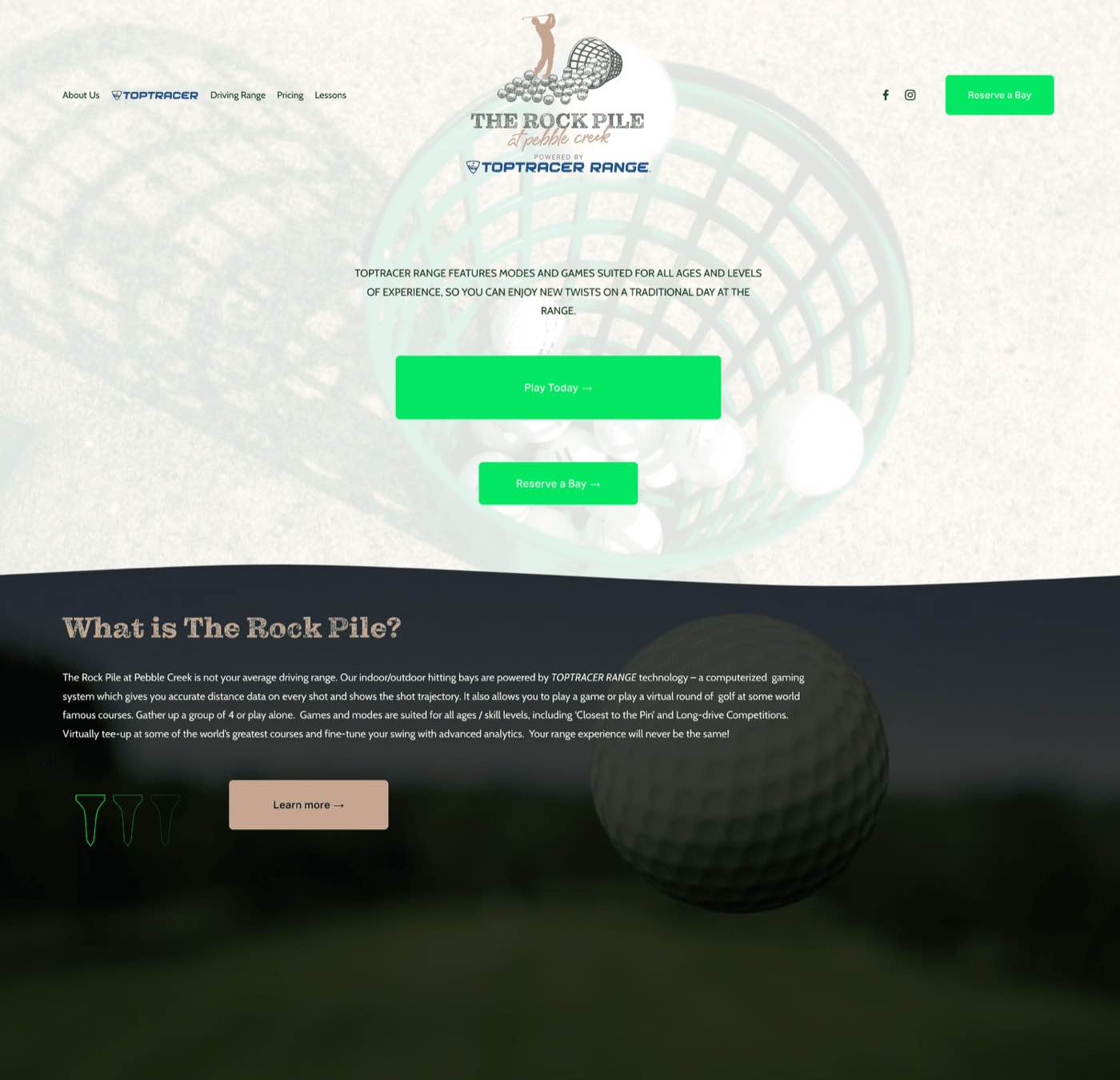 The Rock Pile at Pebble Creek website