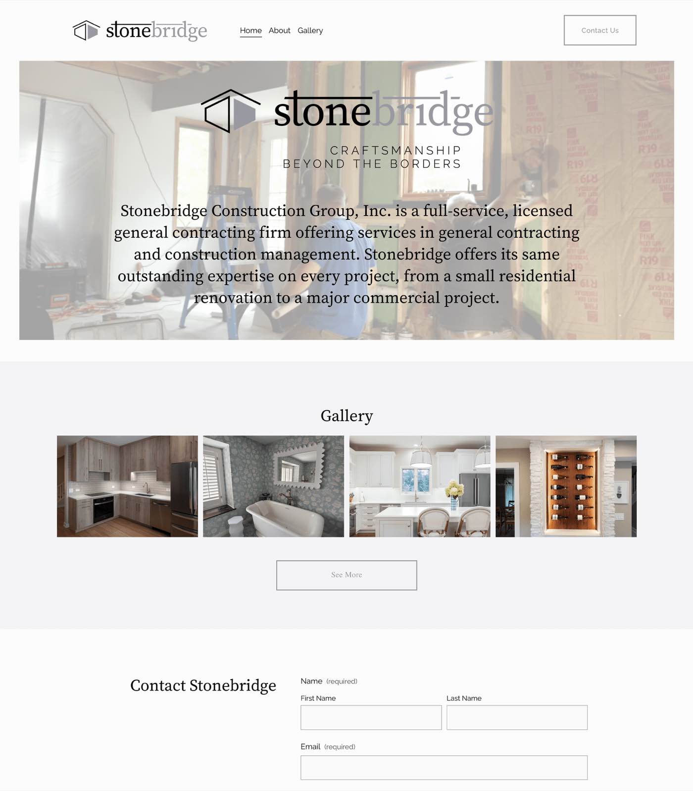Stonebridge website